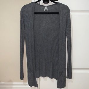 Gray cardigan